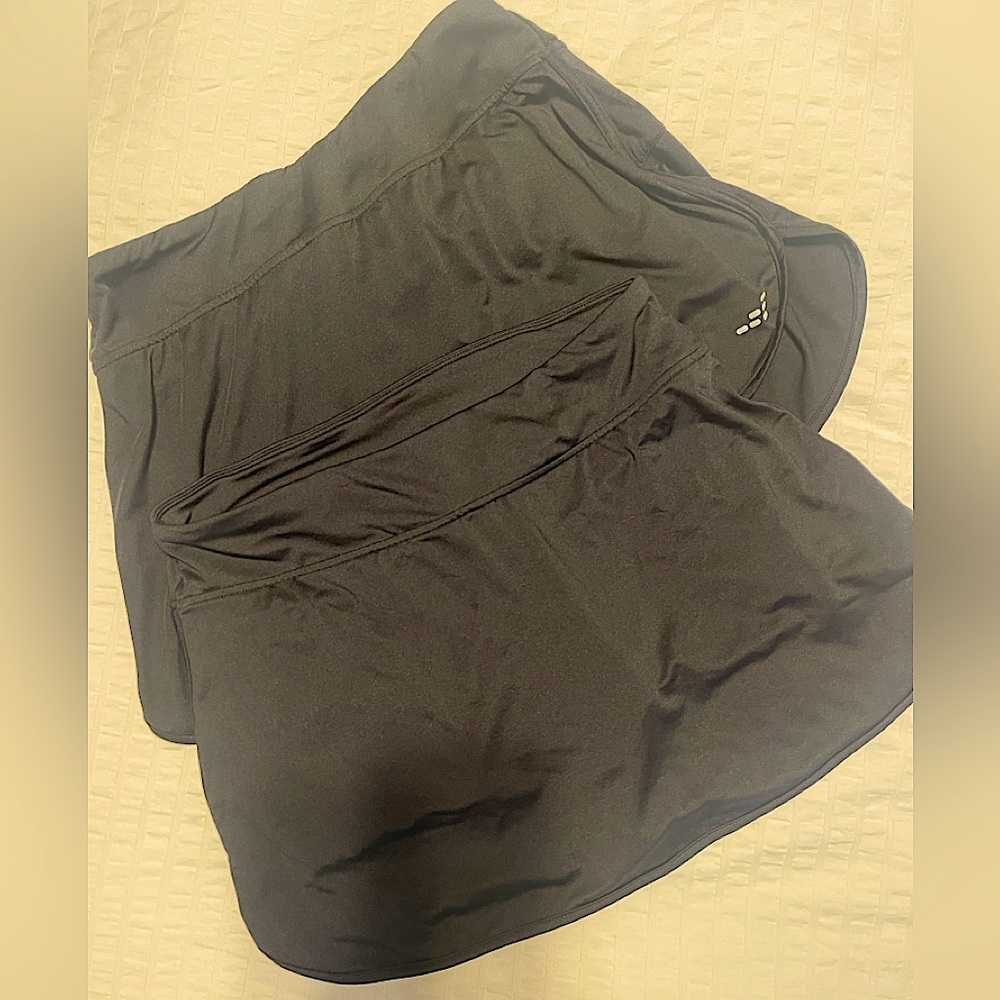 2 black skorts